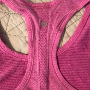 Pink size 4, lululemon swiftly Racerback tank